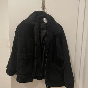 IAmGia Black Teddy Coat
